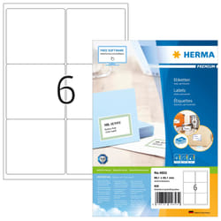 HERMA Address labels Premium A4 99.1x93.1 mm white paper matt 600 pcs.