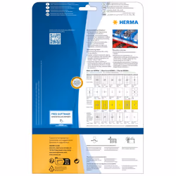 HERMA Labels hard-wearing A4 97x42.3 mm white strong adhesion film matt weatherproof 300 pcs.