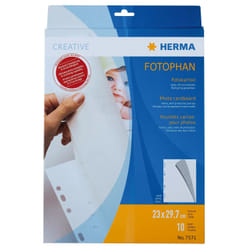 HERMA Photo cardboard 230x297 mm white 10 sheets