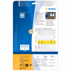 HERMA Labels A4 outdoor film 210x297 mm white extra strong adhesion film matt weatherproof 10 pcs.