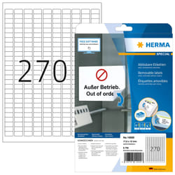 HERMA Removable labels A4 17.8x10 mm white Movables/removable paper matt 6750 pcs.