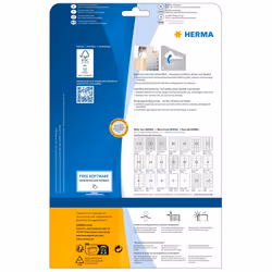 HERMA Repositionable address labels A4 99.1x67.7 mm white Movables paper matt 200 pcs.