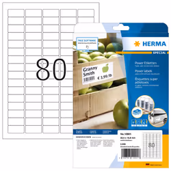 HERMA 10901, White, Self-adhesive printer label, A4, Paper, Laser/Inkjet, Permanent