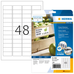 HERMA Labels A4 45.7x21.2 mm white extra strong adhesion paper matt 1200 pcs