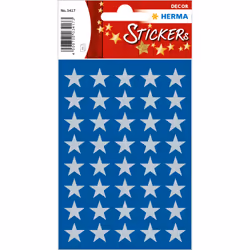 HERMA 15501 decorative sticker Paper Silver Permanent 378 pc(s)