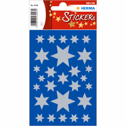 HERMA 15501 decorative sticker Paper Silver Permanent 378 pc(s)