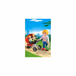 Playmobil City Life Mother with Twin Stroller - Additional view 2