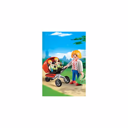 Playmobil City Life Mother with Twin Stroller - Additional view 3