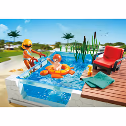 Playmobil City Life Swimming Pool with Terrace - Additional view 4
