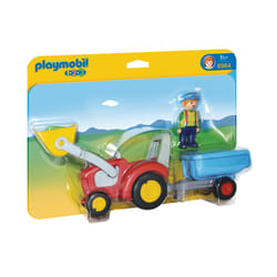 Playmobil 1.2.3 Tractor with Trailer