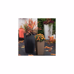 Lechuza CUBICO Color 40 Self Watering Planter Large Garden Flower Plant Pot Plastic Indoor/Outdoor Floor Planter