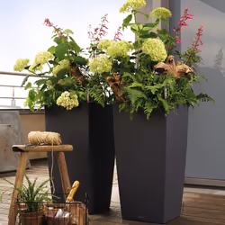 Lechuza CUBICO Color 40 Self Watering Planter Large Garden Flower Plant Pot Plastic Indoor/Outdoor Floor Planter - Additional view 5