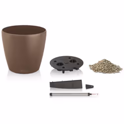 LECHUZA CLASSICO Color 28 Nutmeg Poly Resin Table Self-watering Planter with Substrate D28 H26 cm - Additional view 6