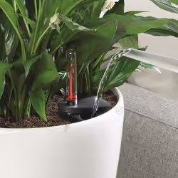LECHUZA CLASSICO Color 43 White Poly Resin Floor Self-watering Planter with Substrate D43 H40 cm