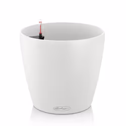 LECHUZA CLASSICO, Pot planter, Freestanding, Polypropylene (PP), White, Round, Indoor/outdoor