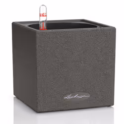 LECHUZA CANTO, Pot planter, Freestanding, Polypropylene (PP), Graphite, Square, Indoor/outdoor