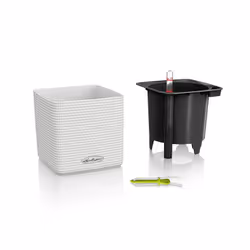 LECHUZA CUBE Color 16 Indoor/outdoor Pot planter Freestanding Polypropylene (PP) Black