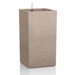 LECHUZA CANTO, Box planter, Freestanding, Plastic, Beige, Rectangle, Indoor/outdoor