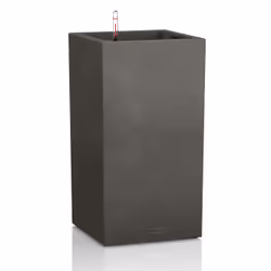 LECHUZA Canto Stone 40 high, Box planter, Freestanding, Polypropylene (PP), Black, Graphite, Rectangle, Indoor/outdoor