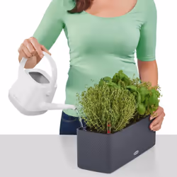 LECHUZA CUBE Color Triple Slate Hanging Poly Resin Table Self-watering Planter H14 L40 W14 cm - Additional view 8