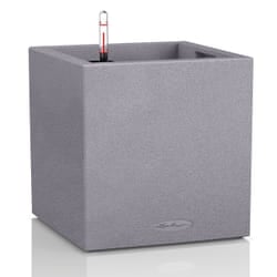 LECHUZA Canto Stone 40 low Indoor/outdoor Box planter Freestanding Polypropylene (PP) Grey