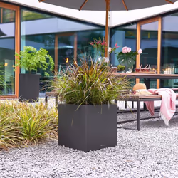 LECHUZA Canto Stone 40 low Indoor/outdoor Box planter Freestanding Polypropylene (PP) Black, Graphite - Additional view 5