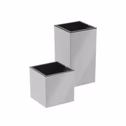 LECHUZA CANTO Premium 40 LED high, Silver, 400 mm, 400 mm, 760 mm, 11 kg, 1 pc(s)
