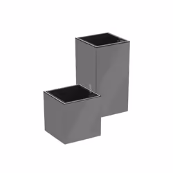 LECHUZA CANTO Premium 40 LED low, Black, 400 mm, 400 mm, 400 mm, 7 kg, 1 pc(s)