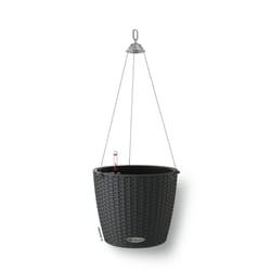 LECHUZA Hanging Planter Sand Home Standing Indoor Planter Hanging Plant Pot - granite, 27 x 23 cm