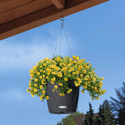 LECHUZA Hanging Planter Sand Home Standing Indoor Planter Hanging Plant Pot - granite, 27 x 23 cm - Additional view 6