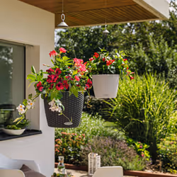 LECHUZA Hanging Planter Sand Home Standing Indoor Planter Hanging Plant Pot - granite, 27 x 23 cm - Additional view 7