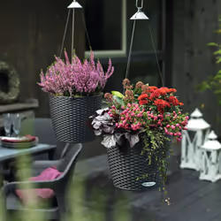LECHUZA Hanging Planter Sand Home Standing Indoor Planter Hanging Plant Pot - granite, 27 x 23 cm - Additional view 8