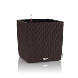 LECHUZA Planter Decorative Flower Pot Flower Planter Indoor Home Planter Pot - mocha, 29.5 x 29.5 x 30 cm