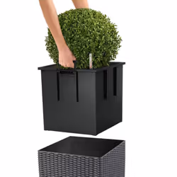 LECHUZA Planter Decorative Flower Pot Flower Planter Indoor Home Planter Pot - granite, 49 x 49 x 49.5 cm - Additional view 4