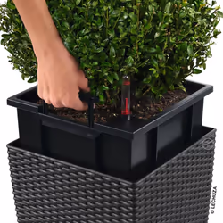 LECHUZA Planter Decorative Flower Pot Flower Planter Indoor Home Planter Pot - granite, 49 x 49 x 49.5 cm - Additional view 5