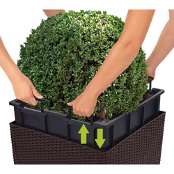 LECHUZA Planter Decorative Flower Pot Flower Planter Indoor Home Planter Pot - mocha, 49 x 49 x 49.5 cm - Additional view 4
