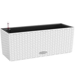 LECHUZA Planter Decorative Flower Pot Flower Planter Indoor Home Planter Pot - White, H19 L50 W19