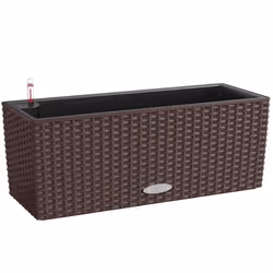 LECHUZA Planter Decorative Flower Pot Flower Planter Indoor Home Planter Pot - Mocha, H19 L50 W19