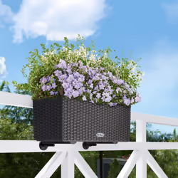 LECHUZA Planter Decorative Flower Pot Flower Planter Indoor Home Planter Pot - Mocha, H19 L50 W19 - Additional view 4