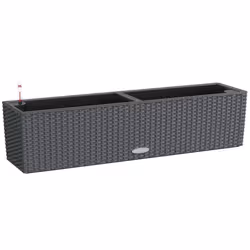 LECHUZA Planter Decorative Flower Pot Flower Planter Indoor Home Planter Pot - Granite, H19 L80 W19