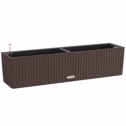 LECHUZA Planter Decorative Flower Pot Flower Planter Indoor Home Planter Pot - Mocha, H19 L80 W19