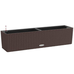 LECHUZA Planter Decorative Flower Pot Flower Planter Indoor Home Planter Pot - Mocha, H19 L80 W19