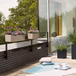 LECHUZA BALCONERA Indoor/outdoor Pot planter Freestanding Polypropylene (PP) Graphite - Additional view 4