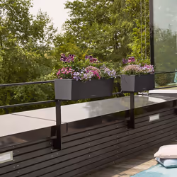 LECHUZA BALCONERA Indoor/outdoor Pot planter Freestanding Polypropylene (PP) Graphite - Additional view 5