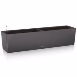 LECHUZA BALCONERA Color 80 Slate Poly Resin Window Box Self-watering Planter with Substrate H19 L80 W19 cm