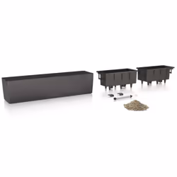 LECHUZA BALCONERA Color 80 Slate Poly Resin Window Box Self-watering Planter with Substrate H19 L80 W19 cm - Additional view 6