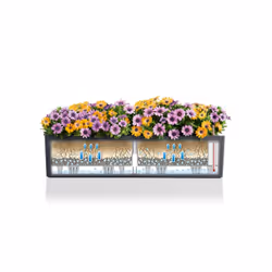 LECHUZA Balconera Color 80 Indoor/outdoor Box planter Hanging Polypropylene (PP) Brown - Additional view 4