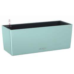 LECHUZA BALCONERA Color Poly Resin Window Box Self-watering Planter with Substrate - Pastel Green, H19 L50 W19 cm