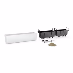 LECHUZA BALCONERA Color Poly Resin Window Box Self-watering Planter with Substrate - Sand Brown, H19 L80 W19 cm - Additional view 7