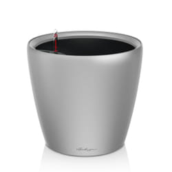 LECHUZA Classico LS 28 Indoor Pot planter Freestanding Polypropylene (PP) Metallic, Silver